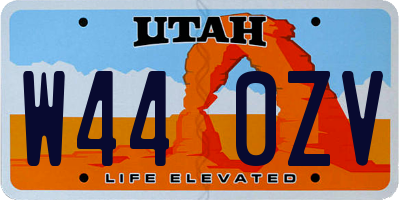 UT license plate W440ZV
