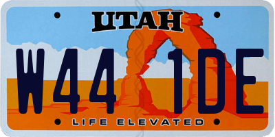 UT license plate W441DE