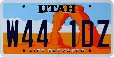 UT license plate W441DZ