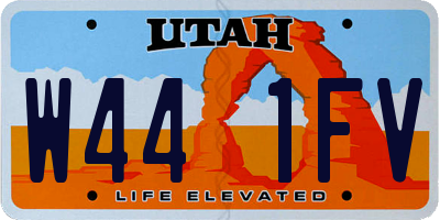 UT license plate W441FV