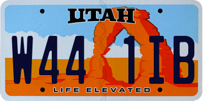 UT license plate W441IB
