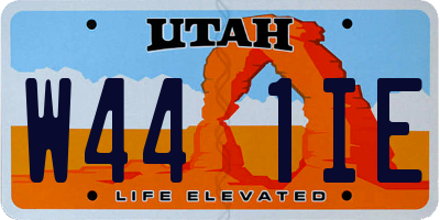 UT license plate W441IE