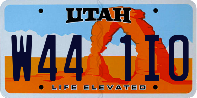 UT license plate W441IO