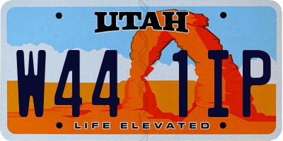 UT license plate W441IP
