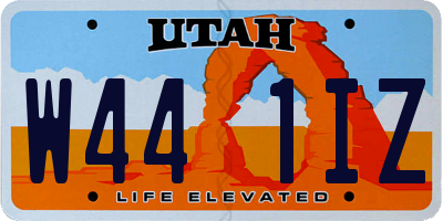 UT license plate W441IZ