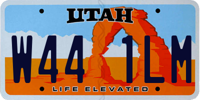 UT license plate W441LM