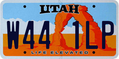UT license plate W441LP