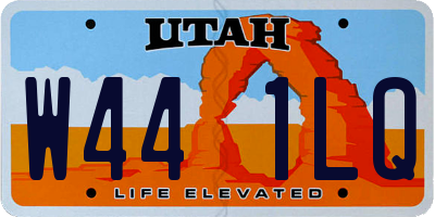 UT license plate W441LQ