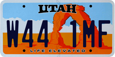 UT license plate W441MF