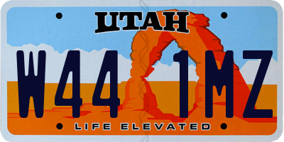 UT license plate W441MZ