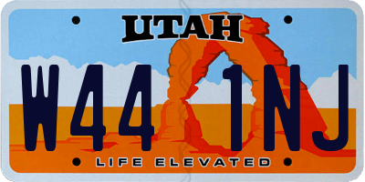 UT license plate W441NJ