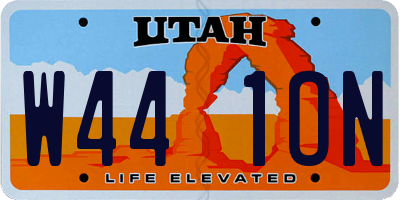 UT license plate W441ON
