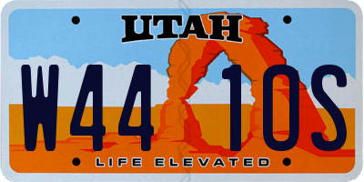 UT license plate W441OS