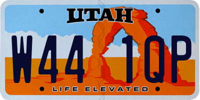 UT license plate W441QP