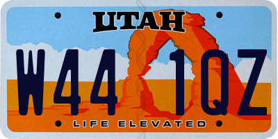 UT license plate W441QZ