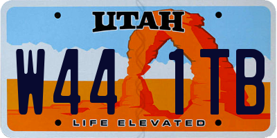 UT license plate W441TB