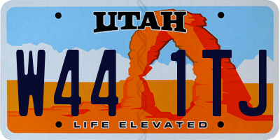 UT license plate W441TJ