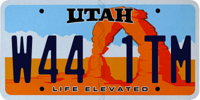 UT license plate W441TM