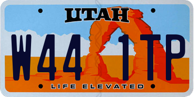 UT license plate W441TP
