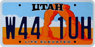 UT license plate W441UH