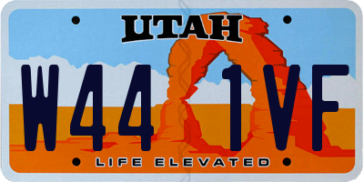 UT license plate W441VF