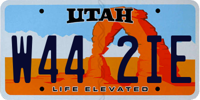 UT license plate W442IE