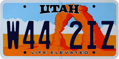 UT license plate W442IZ