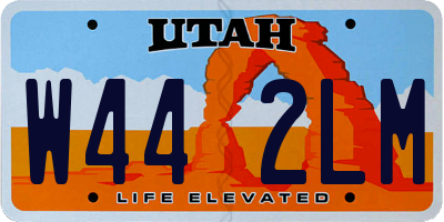 UT license plate W442LM