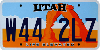 UT license plate W442LZ