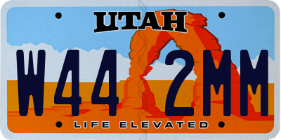 UT license plate W442MM