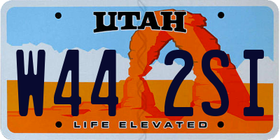 UT license plate W442SI
