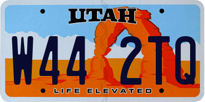 UT license plate W442TQ