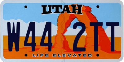 UT license plate W442TT