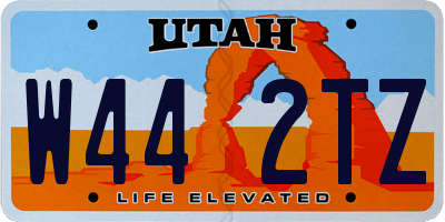 UT license plate W442TZ