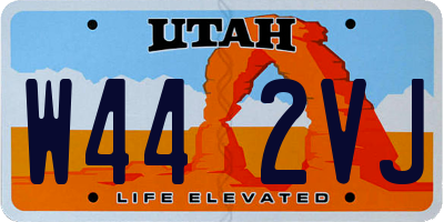 UT license plate W442VJ