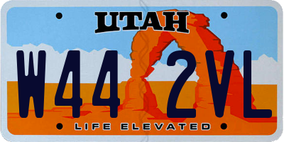 UT license plate W442VL