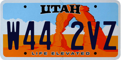 UT license plate W442VZ