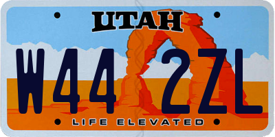 UT license plate W442ZL