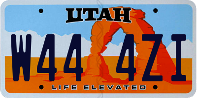 UT license plate W444ZI
