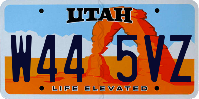 UT license plate W445VZ