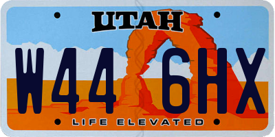 UT license plate W446HX