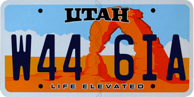 UT license plate W446IA