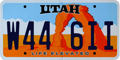 UT license plate W446II