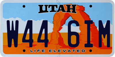 UT license plate W446IM