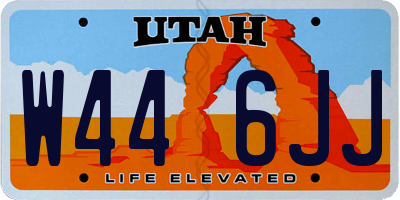 UT license plate W446JJ