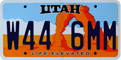 UT license plate W446MM