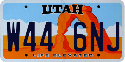 UT license plate W446NJ