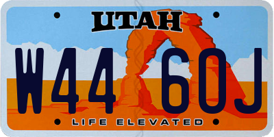 UT license plate W446OJ