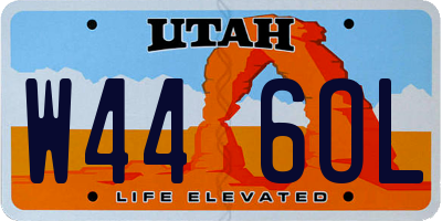 UT license plate W446OL