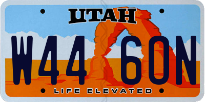 UT license plate W446ON